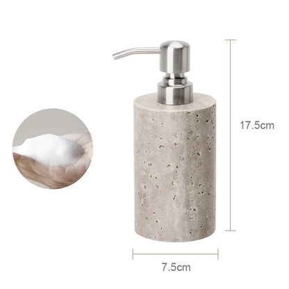 Travertino Grigio Bathroom Antique Natural Marble Soap Dispenser