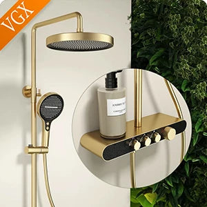 Vgx Concealed Thermostatic Shower System Temperature Digital