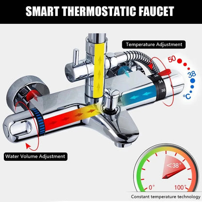 Bathroom Mixing Valve Cold Mixer Thermostatic Tap Thermostatic