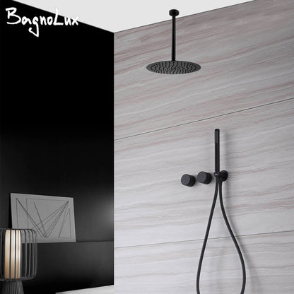 Ceiling Arm Shower Faucet Ways Bathroom Tap Embedded