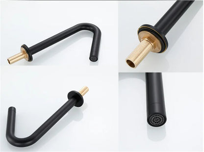 Tuqiu Smart Touch Bathrooomfaucet Gold Automatic Sensor Basin