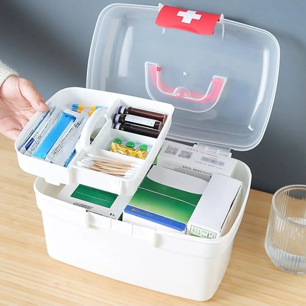 1pcs 2-Tier Medicine Organizer - Medicine Cabinet Handle