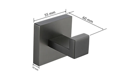 Gunmetal Stainless Steel Bathroom Accessorie Hardware Towel Rack