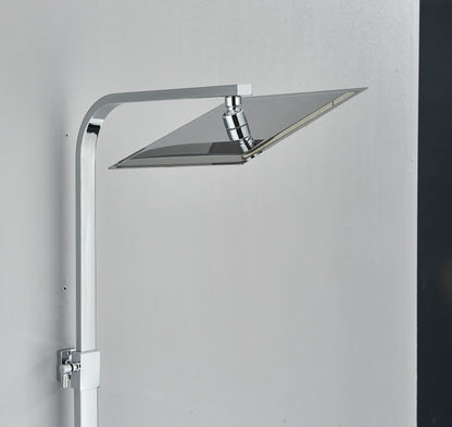 Chrome/Black Thermostat Shower Faucet Ways Bathroom Faucet
