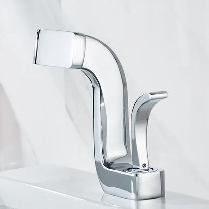 Bathroom Faucet Brass Gold White Bathroom Basin Faucet