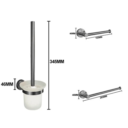 Gray Bathroom Hardware Cup Rack Towel Rack Toilet