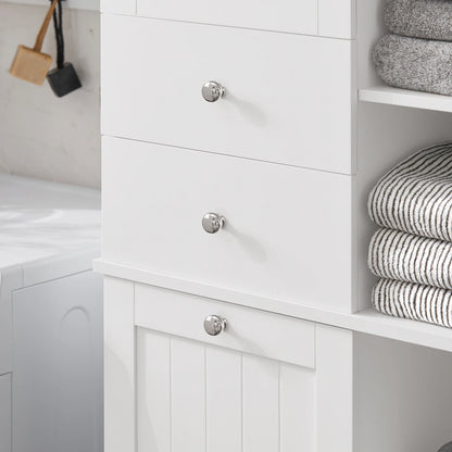 Sobuy Bzr104 High Wardrobe Fold-Out Bathroom Wardrobe Narrow