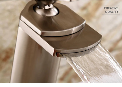 Becola All Copper Gold/Chrome/Brushed Duckbill Waterfall Faucet