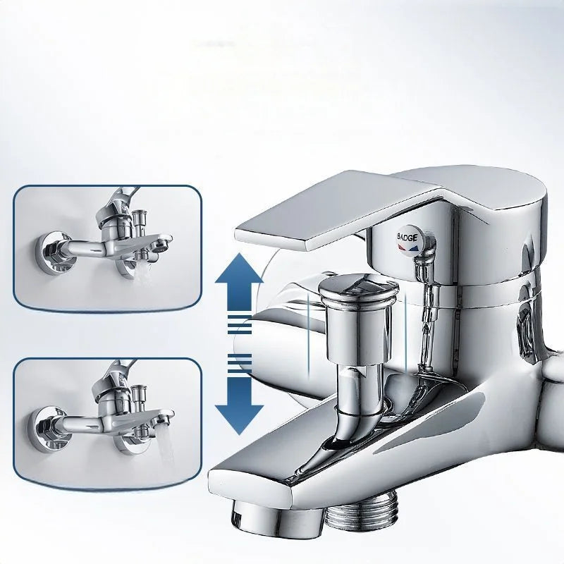 Zinc Alloy Shower Faucet Mixer Tap 3-Way Cold