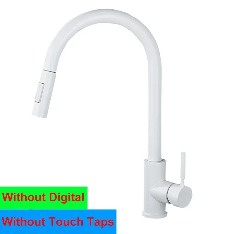 Smart Digital Touch On Faucets 304 Stainless Steel