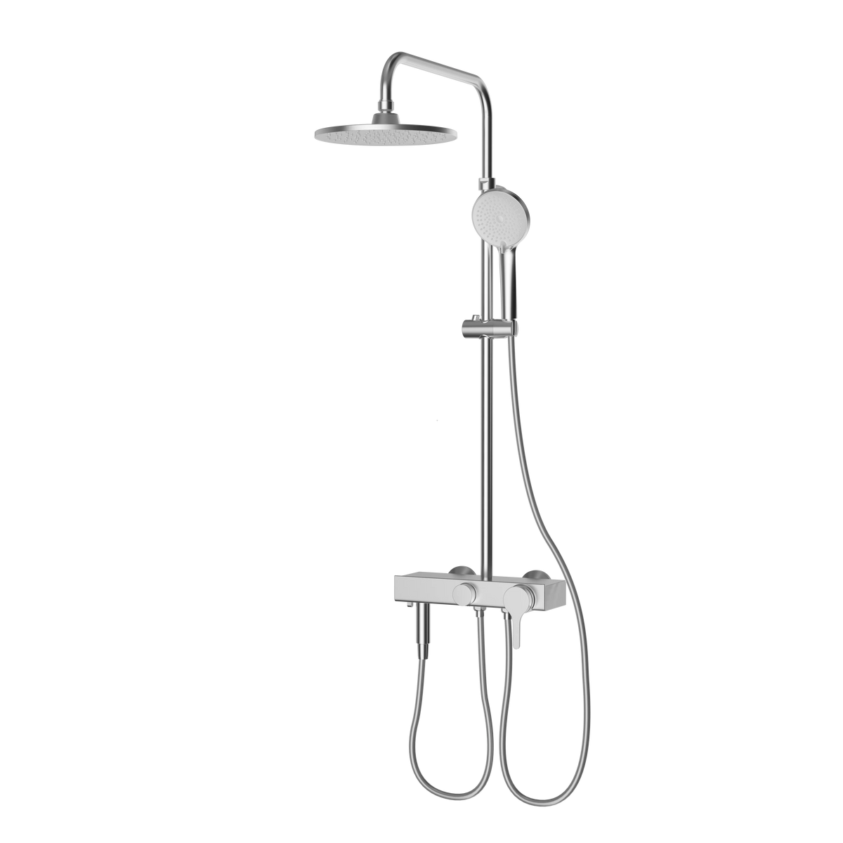 Diiib Large Panel Rain Shower Stainless Steel Combination