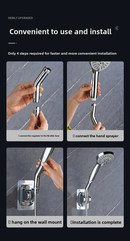 Shower Head Extension Arm Adjustable Angle Rotatable Connector