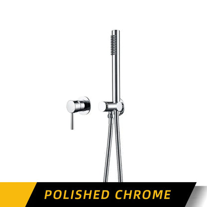 Handheld Bathroom Shower System Brushed Gold Cold Water