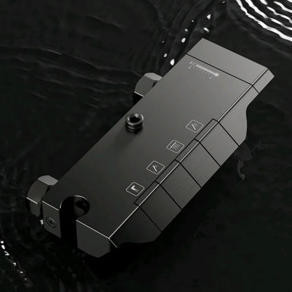 Bathroom Aluminum Shower Gunmetal Gray Cold Water Piano