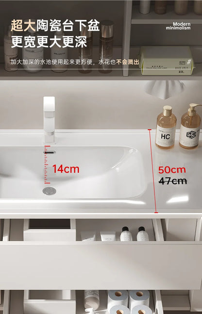 Led Light Ensuite Bathroom Cabinet Basin Designs Mirror