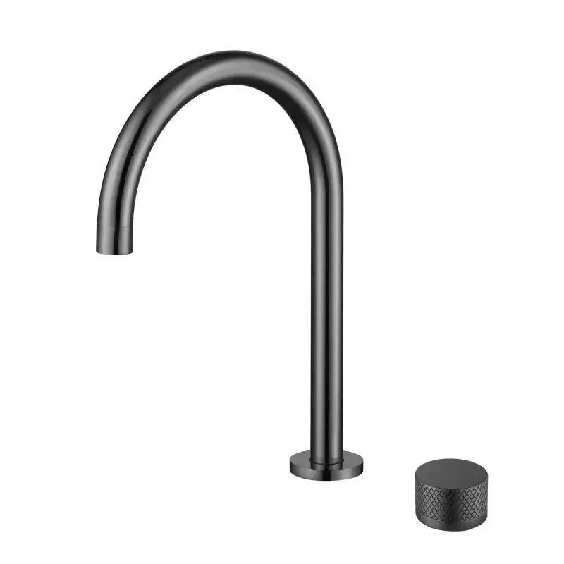 Two Holes Widerspread Brass Basin Faucet 360 Rotating