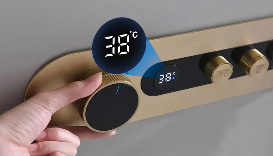 Vgx Concealed Thermostatic Shower System Temperature Digital