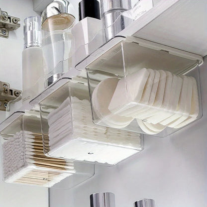 Transparent Bathroom Cotton Stick Makeup Cotton Bathroom Pull-Out