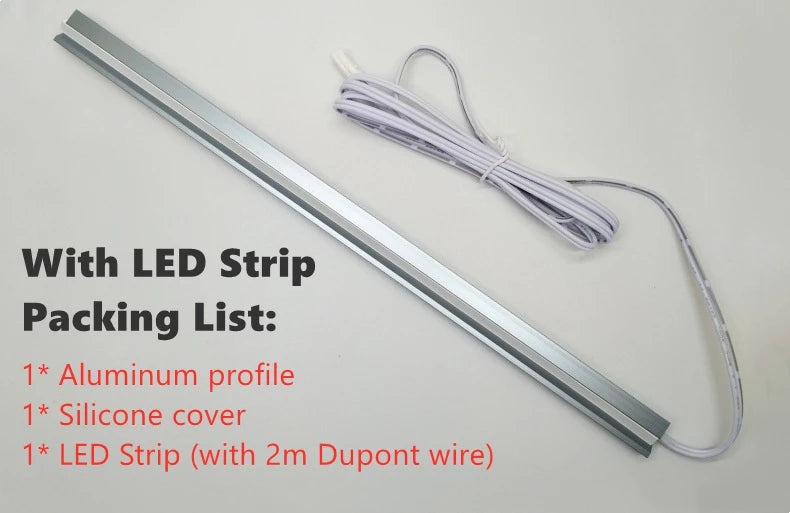 Ultra-Thin Hidden Recessed Cabinet Bar Light 45 Degree