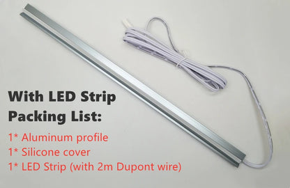 Ultra-Thin Hidden Recessed Cabinet Bar Light 45 Degree