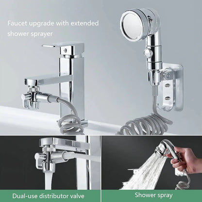 Shower Faucet Hose Handheld Shower Head Spray Tap