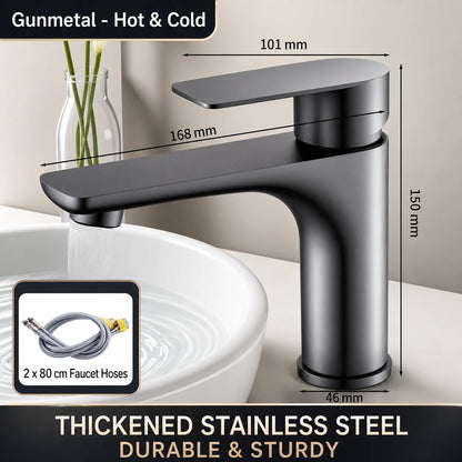 Bathroom Sink Faucet Stainless Steel Cold Mixer Tap