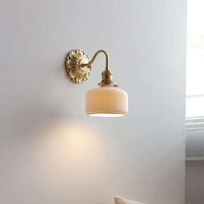 Iwhd Nordic Modern Led Wall Lamps Sconce Copper