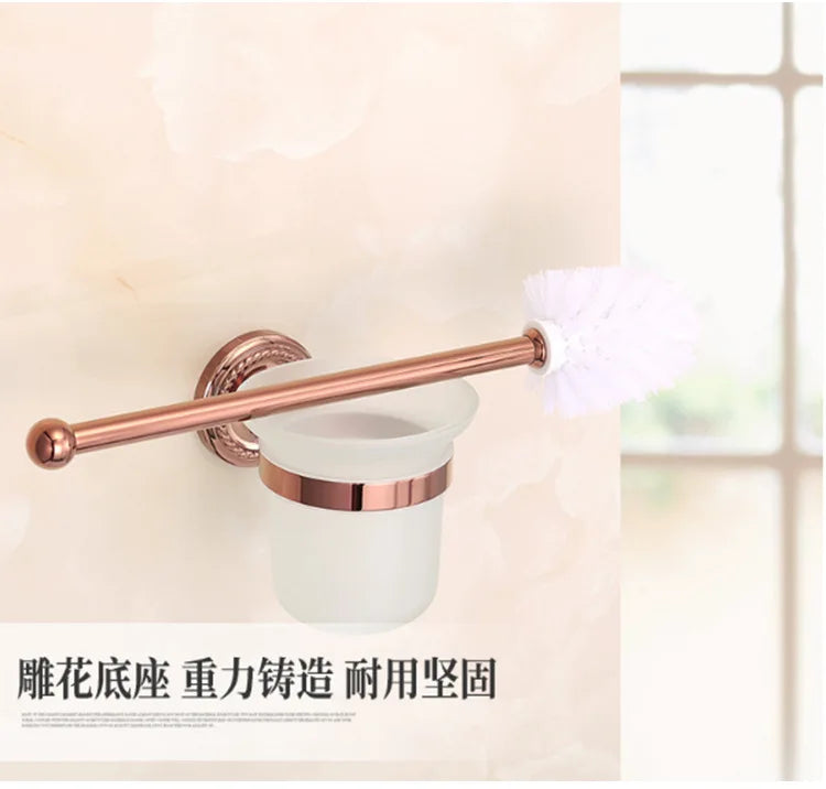 Bathroom Rose Gold Bath Towel Towel Ring Carved