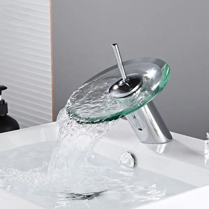 Bathroom Faucets Wash Basin Sink Taps Colorful Glass