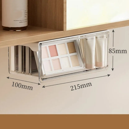Transparent Pull-Out Storage Drawer No-Punching Installation