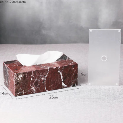 Natural Purple Red Marble Bathroom Lotion Bottle Toothbrush