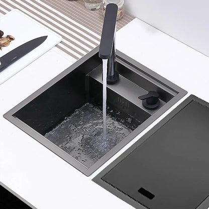 Nano Hidden Bar Sink Black Folding Faucet Mini