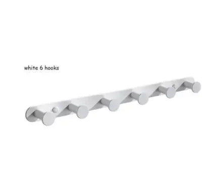Brushed Gold/White/Matte Black Stainless Steel Hooks Bathroom