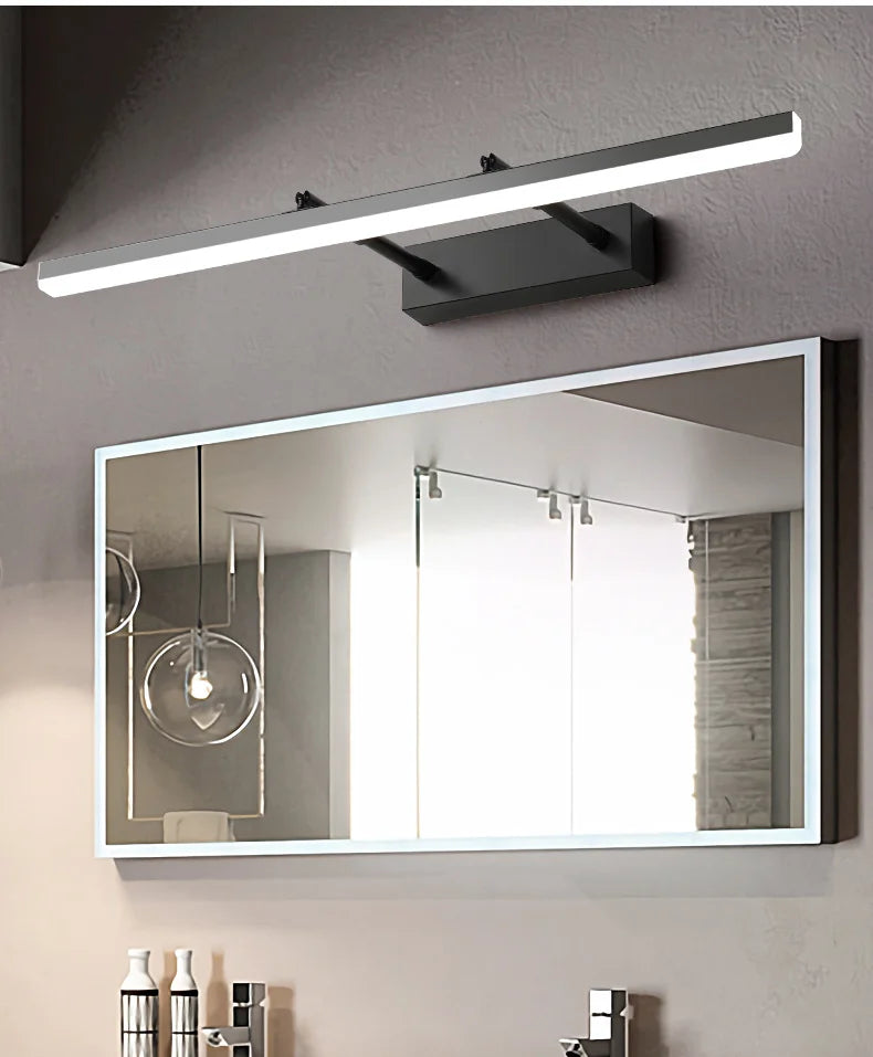 Retractable Bathroom Mirror Front Wall Light Dressing Table