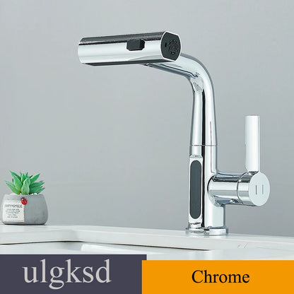 Lcd Bathroom Basin Faucet Digital Display Basin Tap