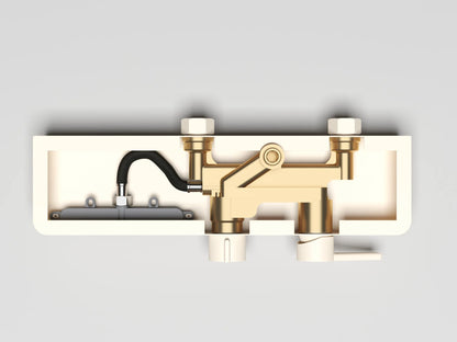 Kemaidi Rose Gold Bathroom Shower Rainfall Cold Control