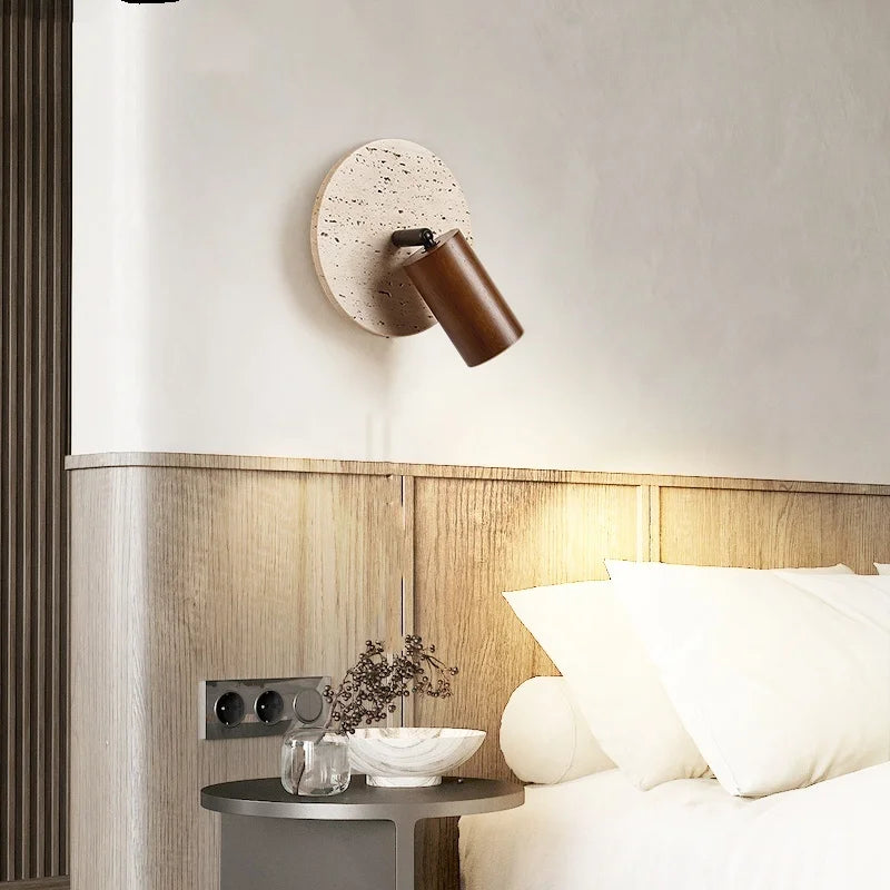 Iwhd Wood Led Wall Lamp Sconce Pull Chain
