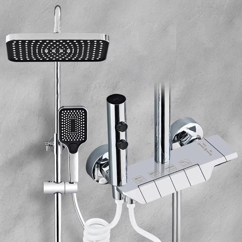 Gold Piano Bathroom Shower System Quality Aluminum Bathroom