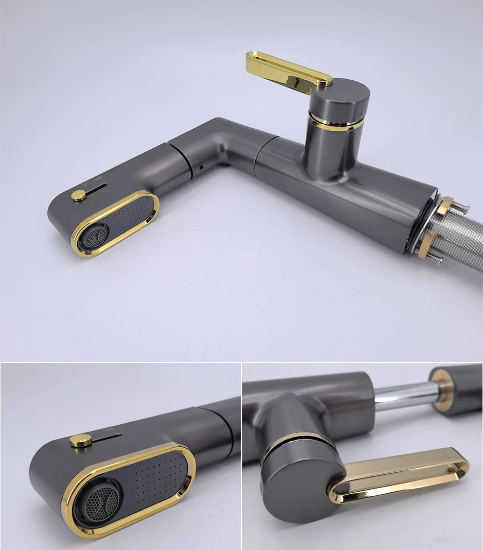 Vgx Bathroom Faucets Pull Out Basin Mixer Sink