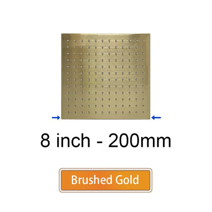 Brass Square Rain Shower Head Quality Bathroom Bath
