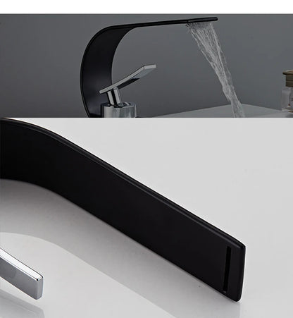 Becola Retail Deck Mount Waterfall Bathroom Basin Faucet