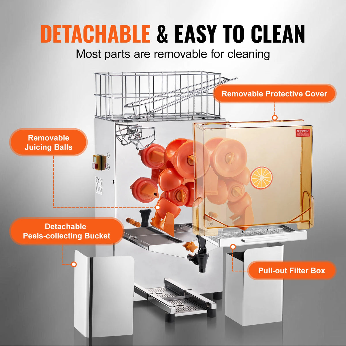 Succebuy Commercial Orange Juicer Machine Juice Extractor Water