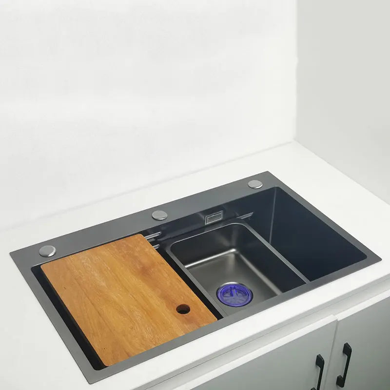Nano Sink Matte Black Above Mount Washing Basin