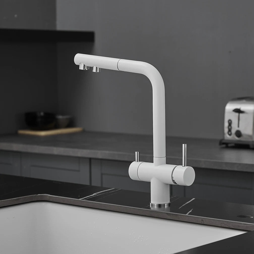 White Cold Filter Sink Faucets Ways Pure Water