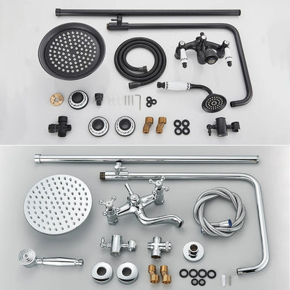 Bathroom Shower Faucet Brass Rainfall Shower Mixer Tap