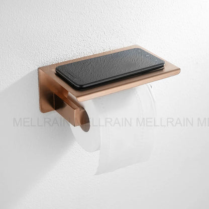 Brushed Rose Gold Bathroom Hardware Square Bath Toilet
