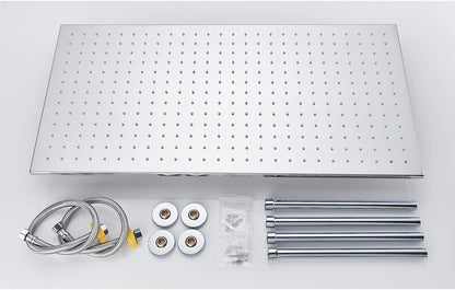 Luxury 80cm Rain Shower Head Chrome Big Top