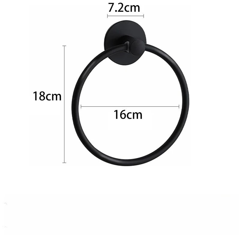 Self Adhesive Towel Ring Bathroom 304 Stainless Steel