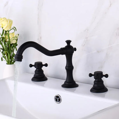 Kemaidi Antique Brass Bathroom Faucets Inch Brass Widespread