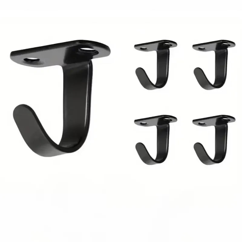 5pcs Bedroom Stainless Steel Screw Mounted Ceiling Hooks